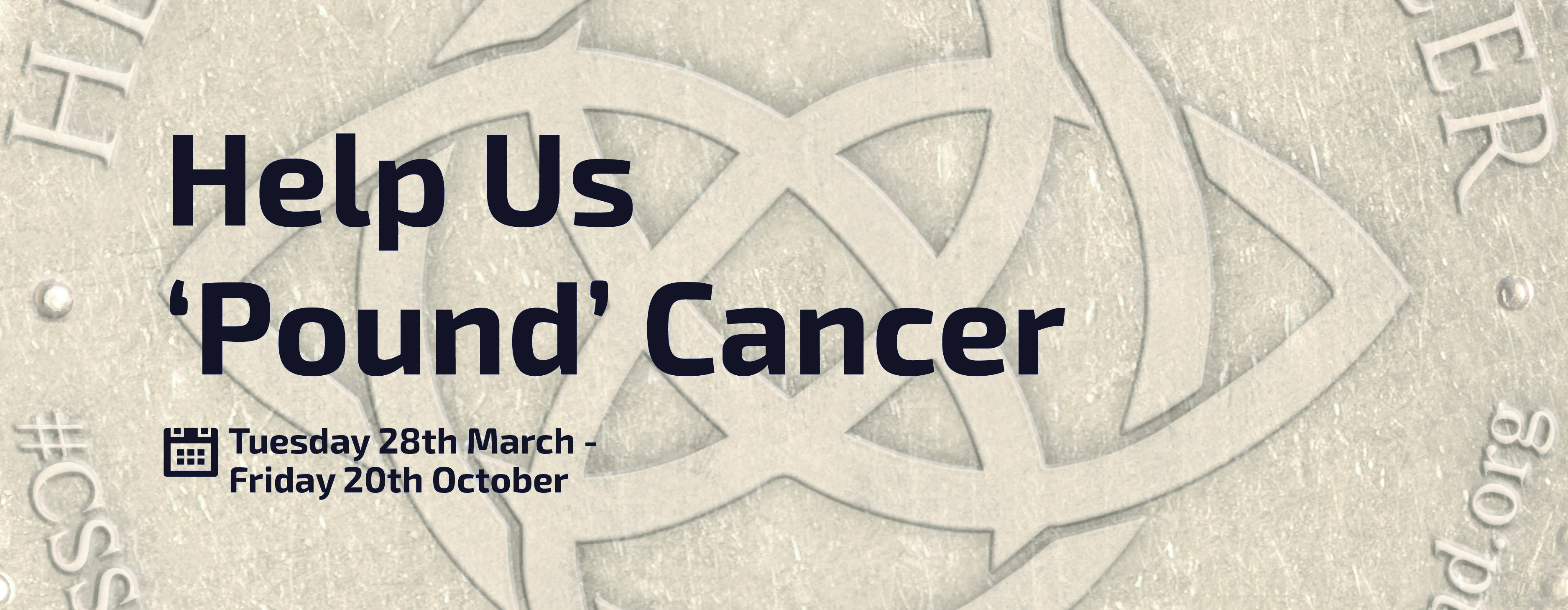 Help us ‘Pound’ Cancer